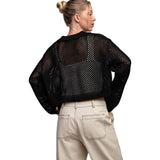 Crochet Buttondown Cardigan - Denny's