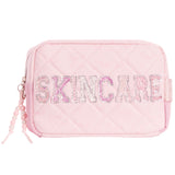 Skincare Quilted Cosmetic Pouch