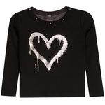 Silver Drippy Heart Thermal - Denny's