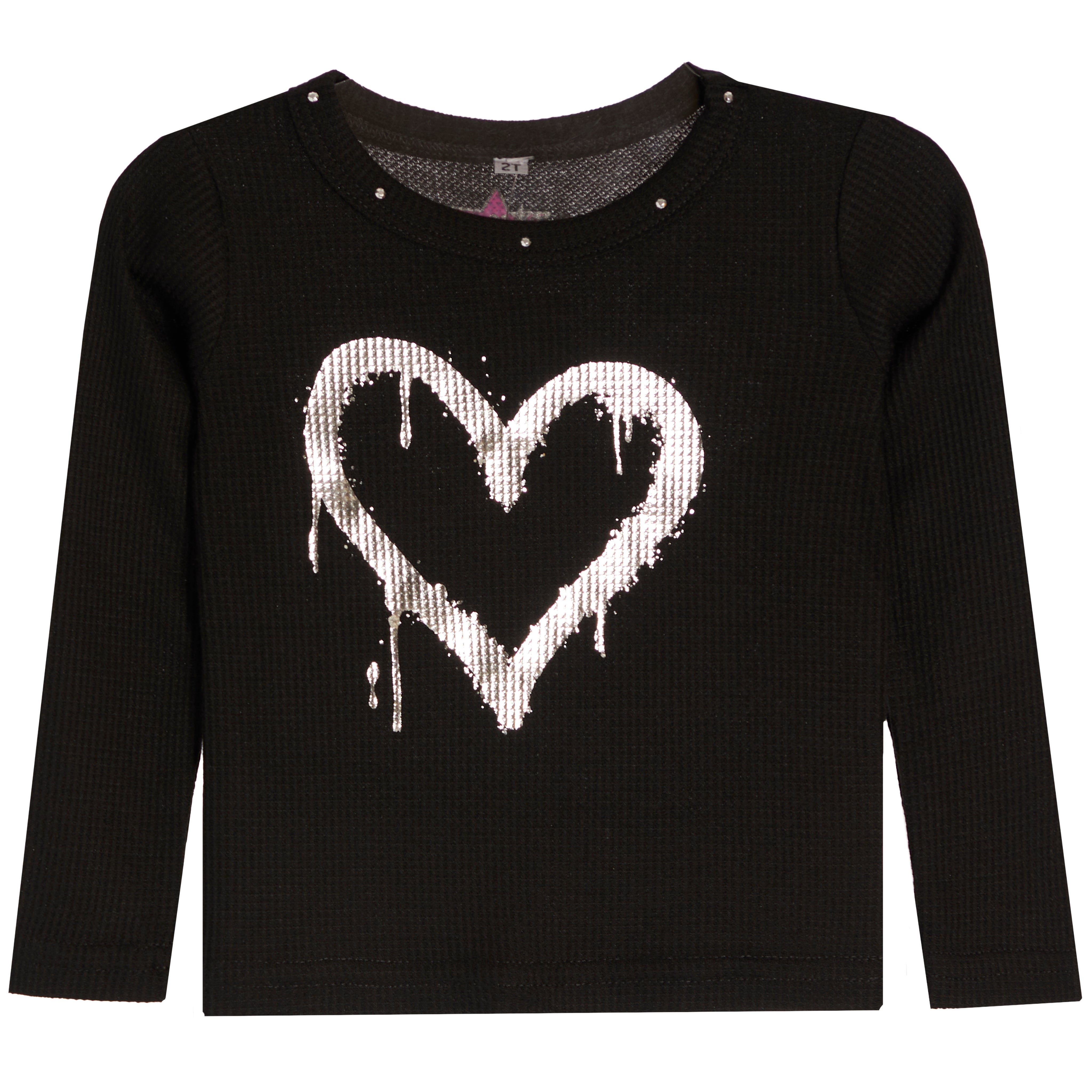 Silver Drippy Heart Thermal - Denny's