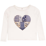 Patch Denim Heart Thermal Long Sleeve