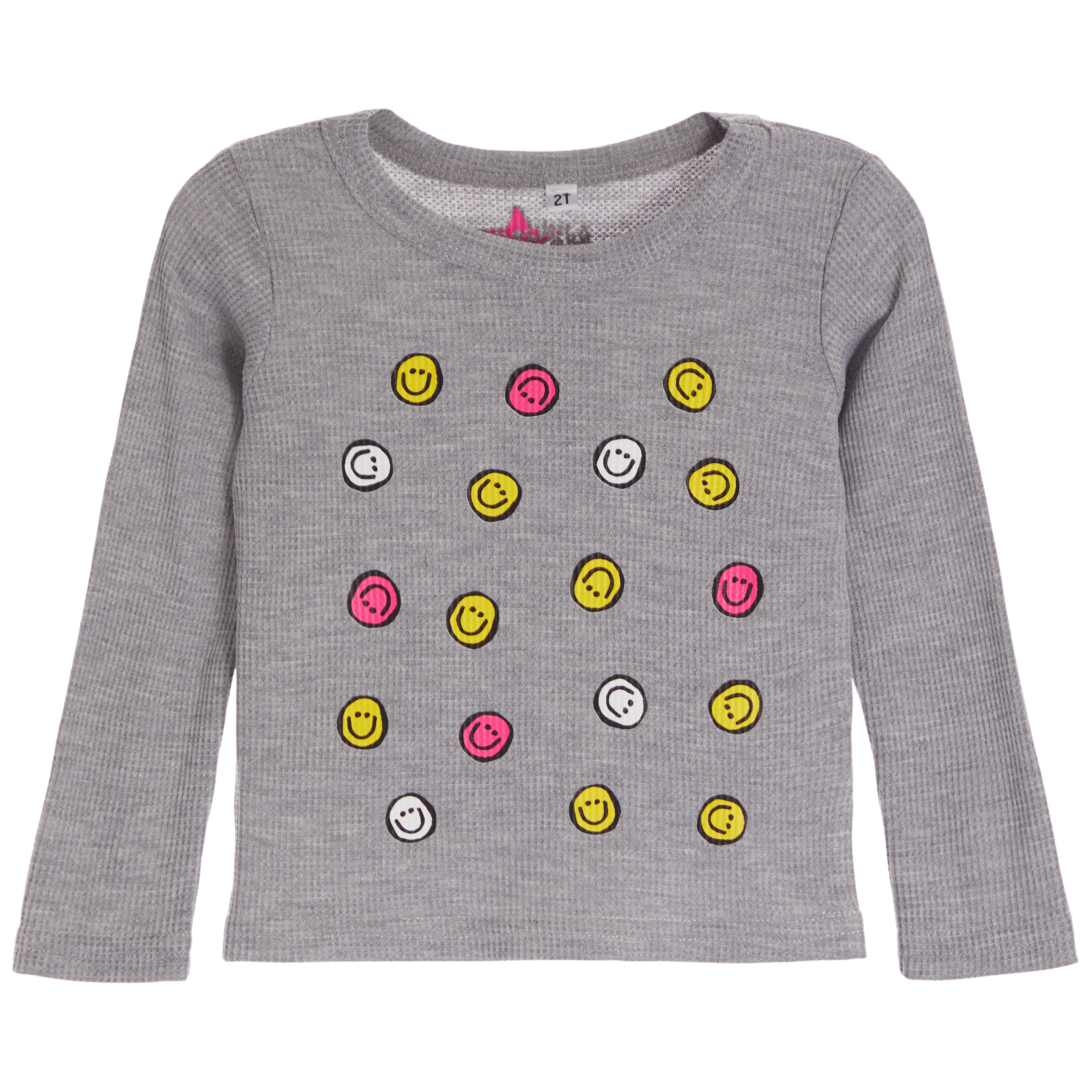 Multi Mini Smilies Long Sleeve Thermal - Denny's