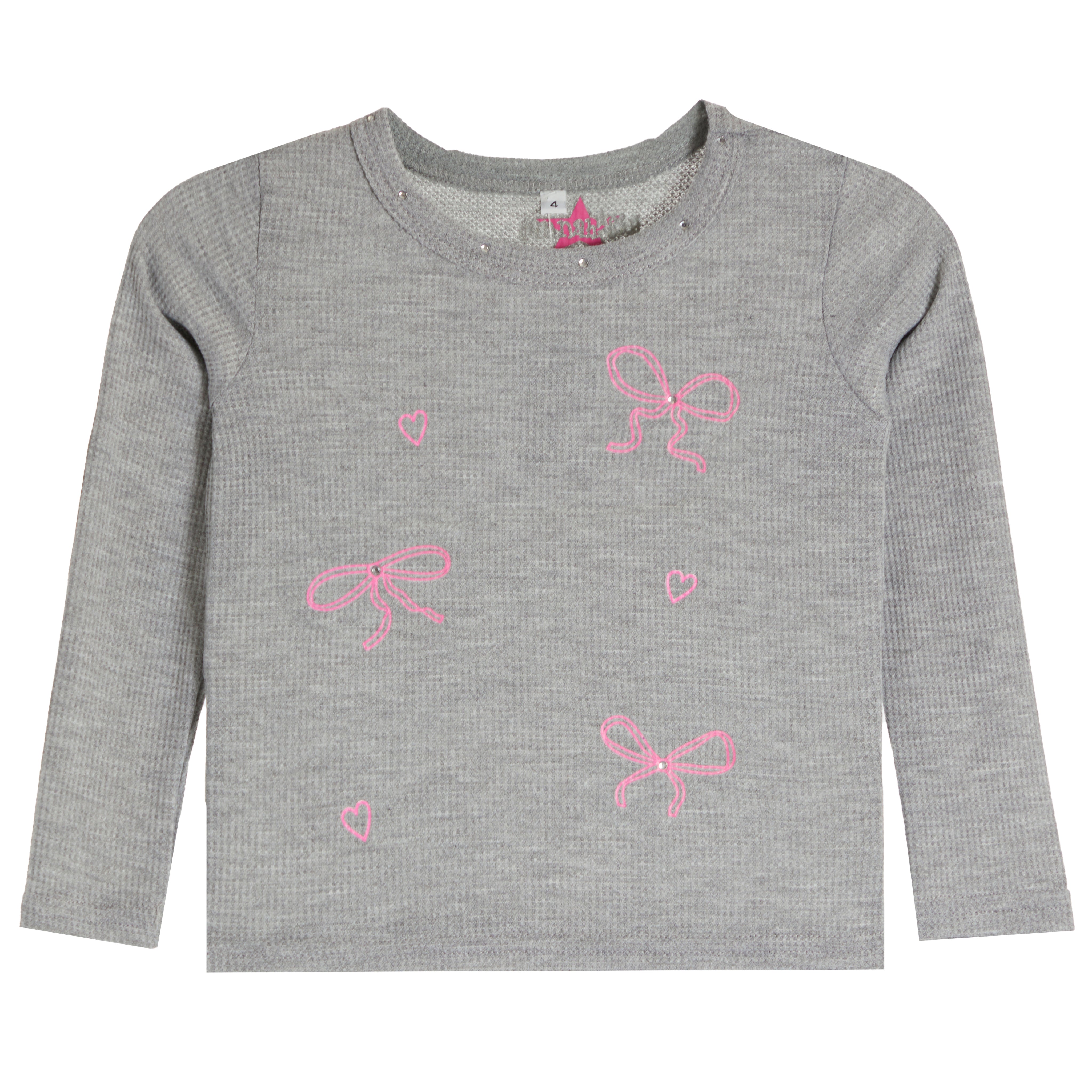 Allover Pink Bows And Stones Thermal - Denny's