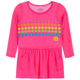 Multi Smilies Hacci Pocket Dress - Denny's