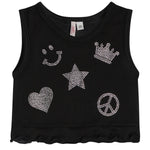 Stone Icons Ruffle Tank - Denny's