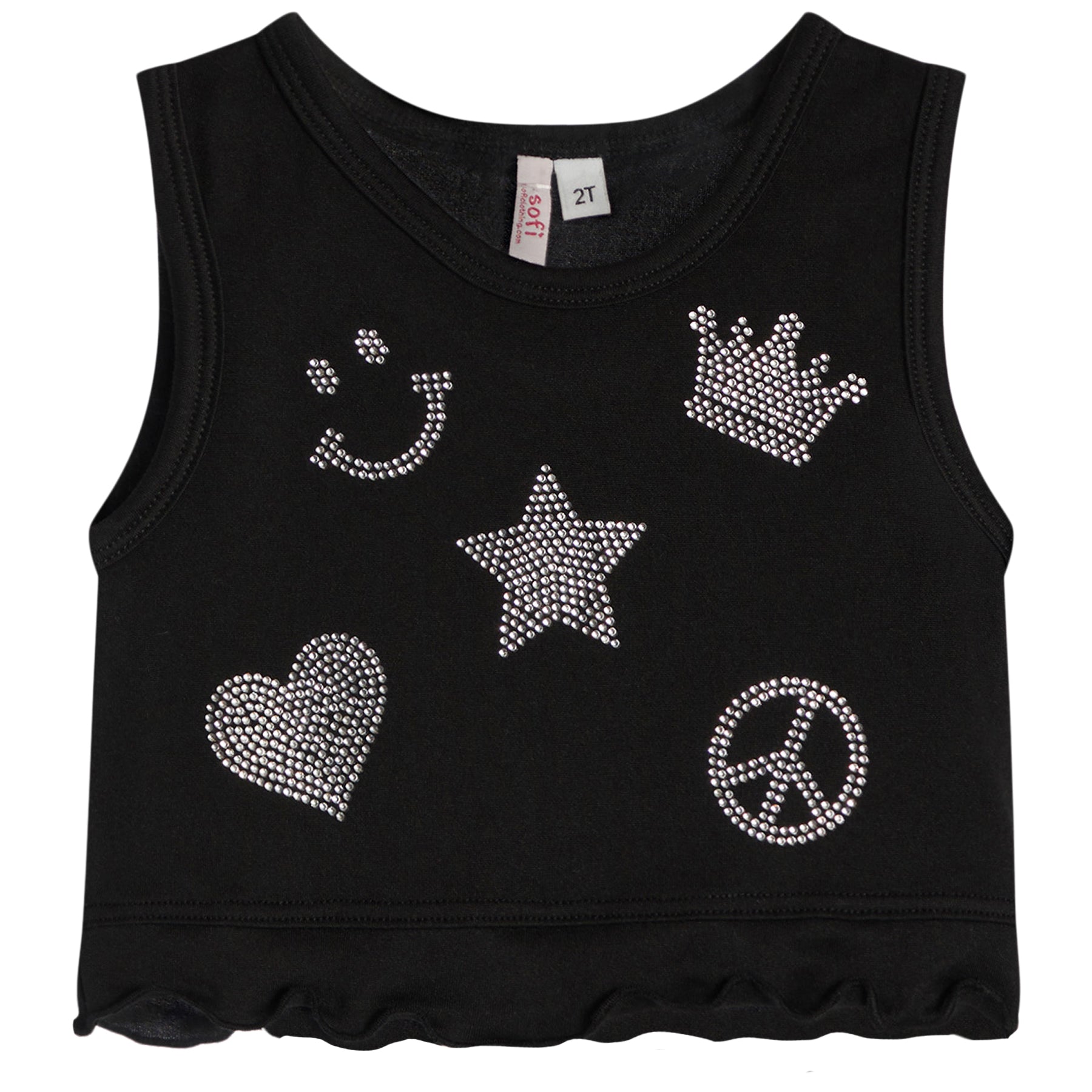 Stone Icons Ruffle Tank - Denny's