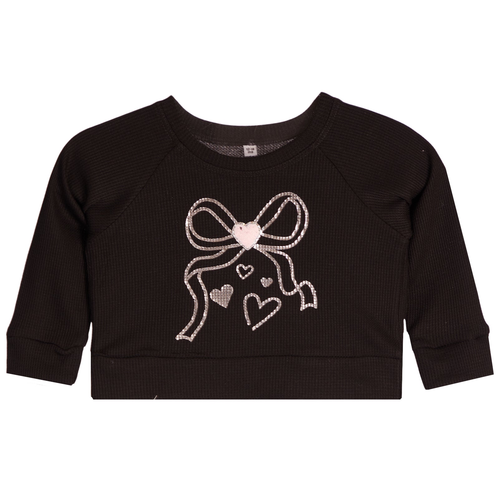 2pc Chenille Heart Bow Thermal Set - Denny's