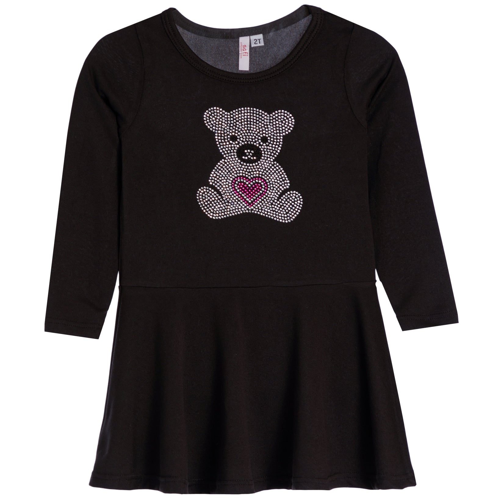 Bear Long Sleeve Dress - Denny's