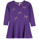 Bows Long Sleeve Dress - Denny's