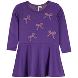 Bows Long Sleeve Dress - Denny's