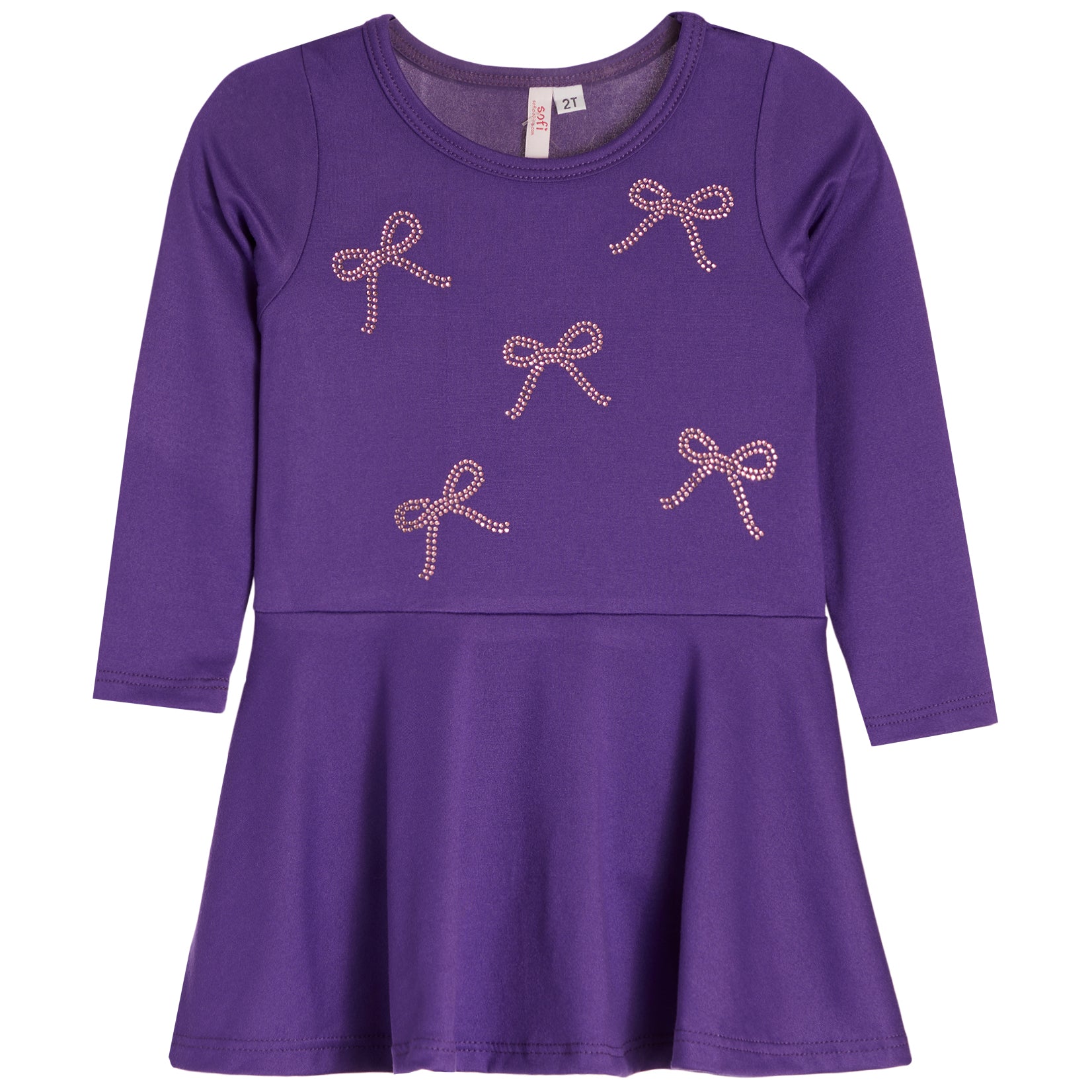 Bows Long Sleeve Dress - Denny's
