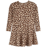 Long Sleeve Cheetah Dress - Denny's