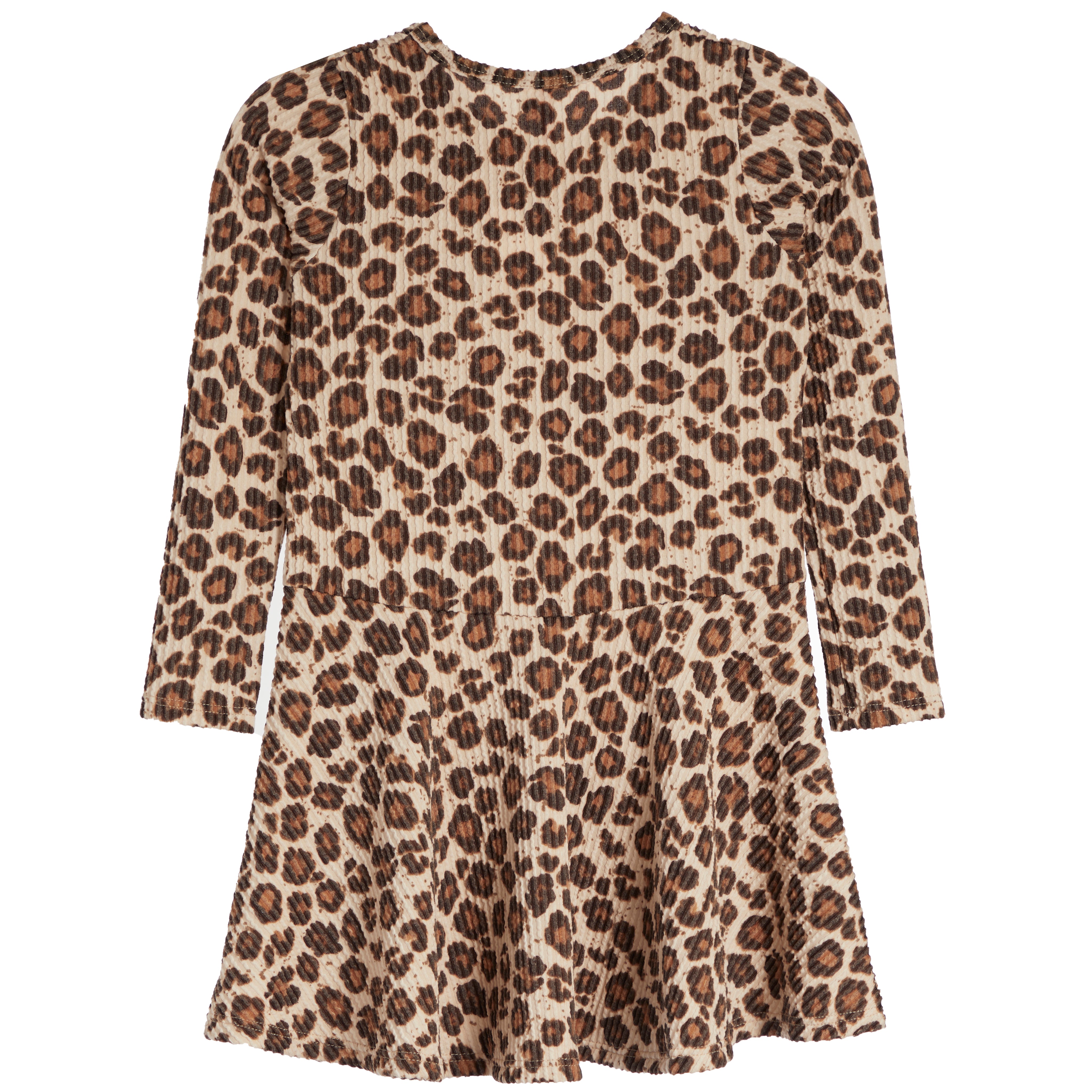 Long Sleeve Cheetah Dress - Denny's