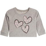 Multi Bow Hearts Thermal Crew Sweatshirt - Denny's