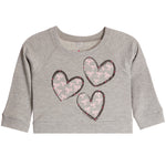 Multi Bow Hearts Thermal Crew Sweatshirt - Denny's
