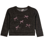 Stone Bow Cashmere Raglan Sweatshirt - Denny's