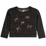 Stone Bow Cashmere Raglan Sweatshirt - Denny's