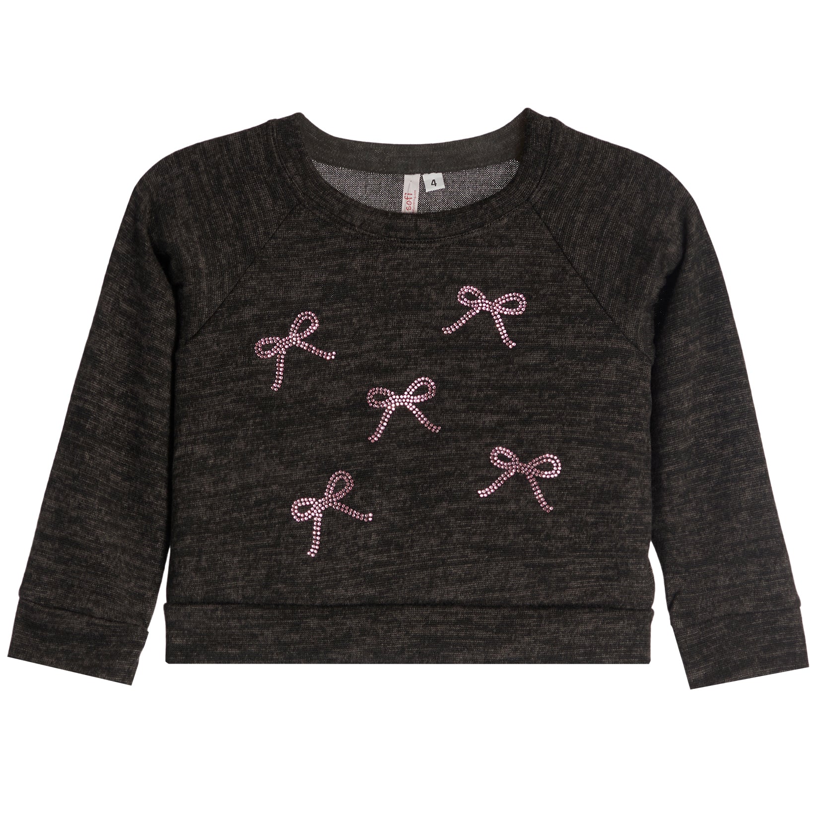 Stone Bow Cashmere Raglan Sweatshirt - Denny's