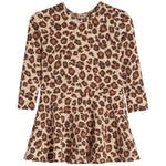 Long Sleeve Cheetah Dress - Denny's