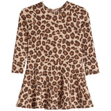 Long Sleeve Cheetah Dress - Denny's