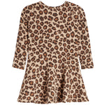 Long Sleeve Cheetah Dress - Denny's