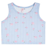 Floral Pointelle Tank