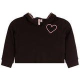 Pink Stitch Heart Hoodie