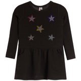 Stars Long Sleeve Waffle Dress