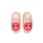 Kids Pink Happy Slippers- 9-12 - Denny's