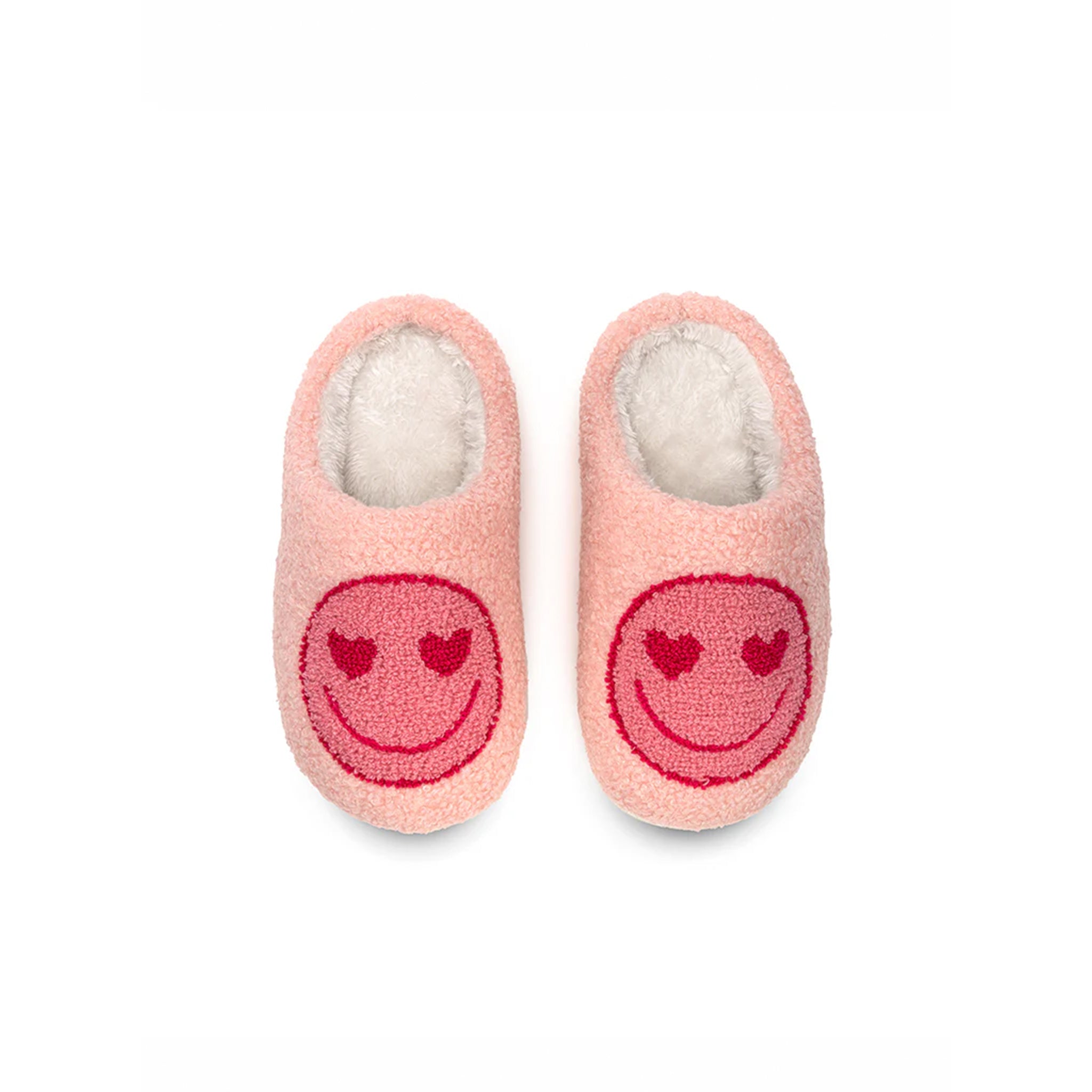 Kids Pink Happy Slippers- 9-12 - Denny's