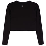 Notch Neck Long Sleeve Rib Top - Denny's
