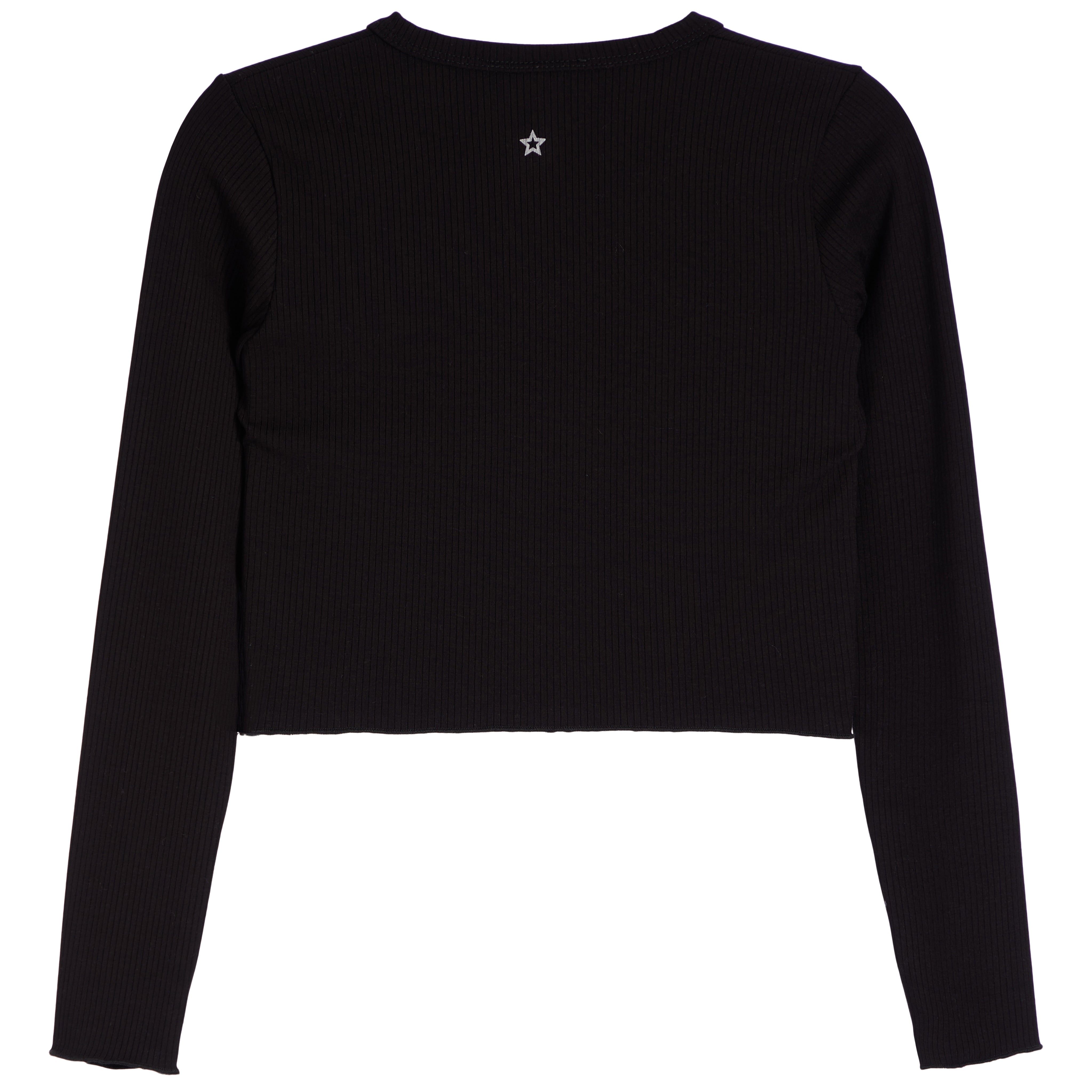 Notch Neck Long Sleeve Rib Top - Denny's