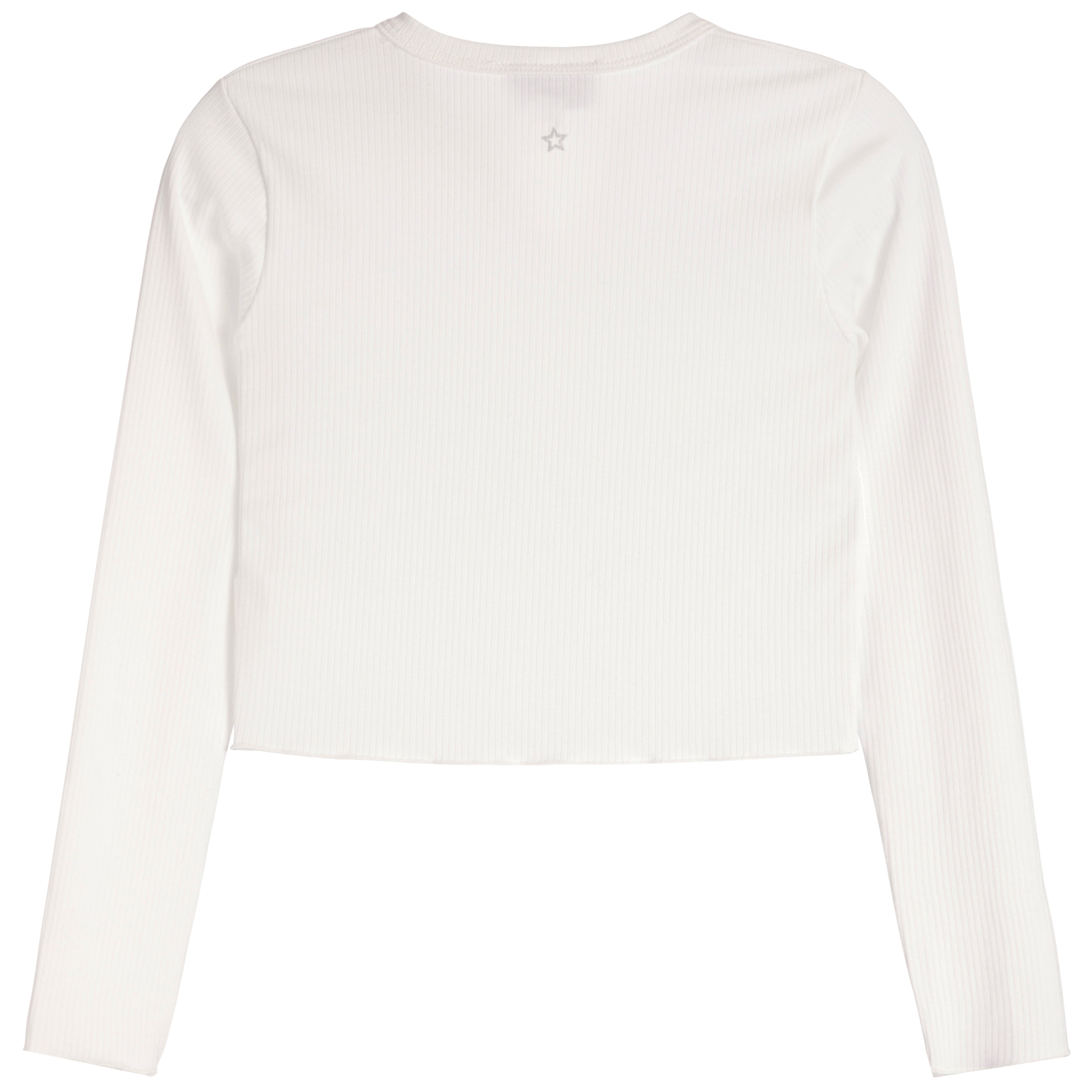 Notch Neck Long Sleeve Rib Top - Denny's