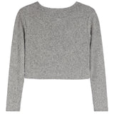 Hacci Long Sleeve Crop Top - Denny's