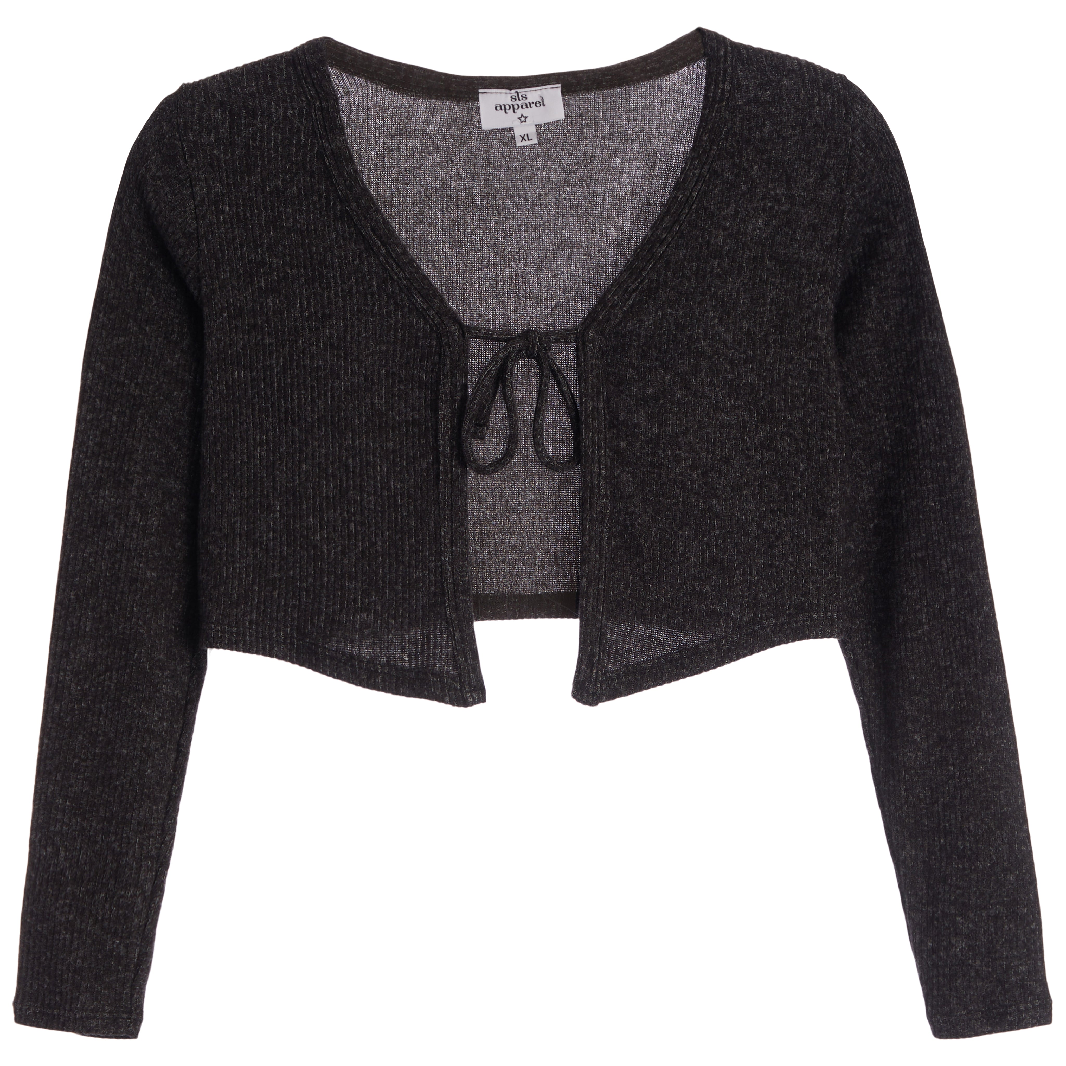 Hacci Rib Tie Front Cardigan - Denny's