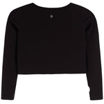 Long Sleeve V-Neck Rib Top - Denny's