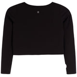 Long Sleeve V-Neck Rib Top - Denny's