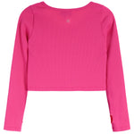 Long Sleeve V-Neck Rib Top - Denny's