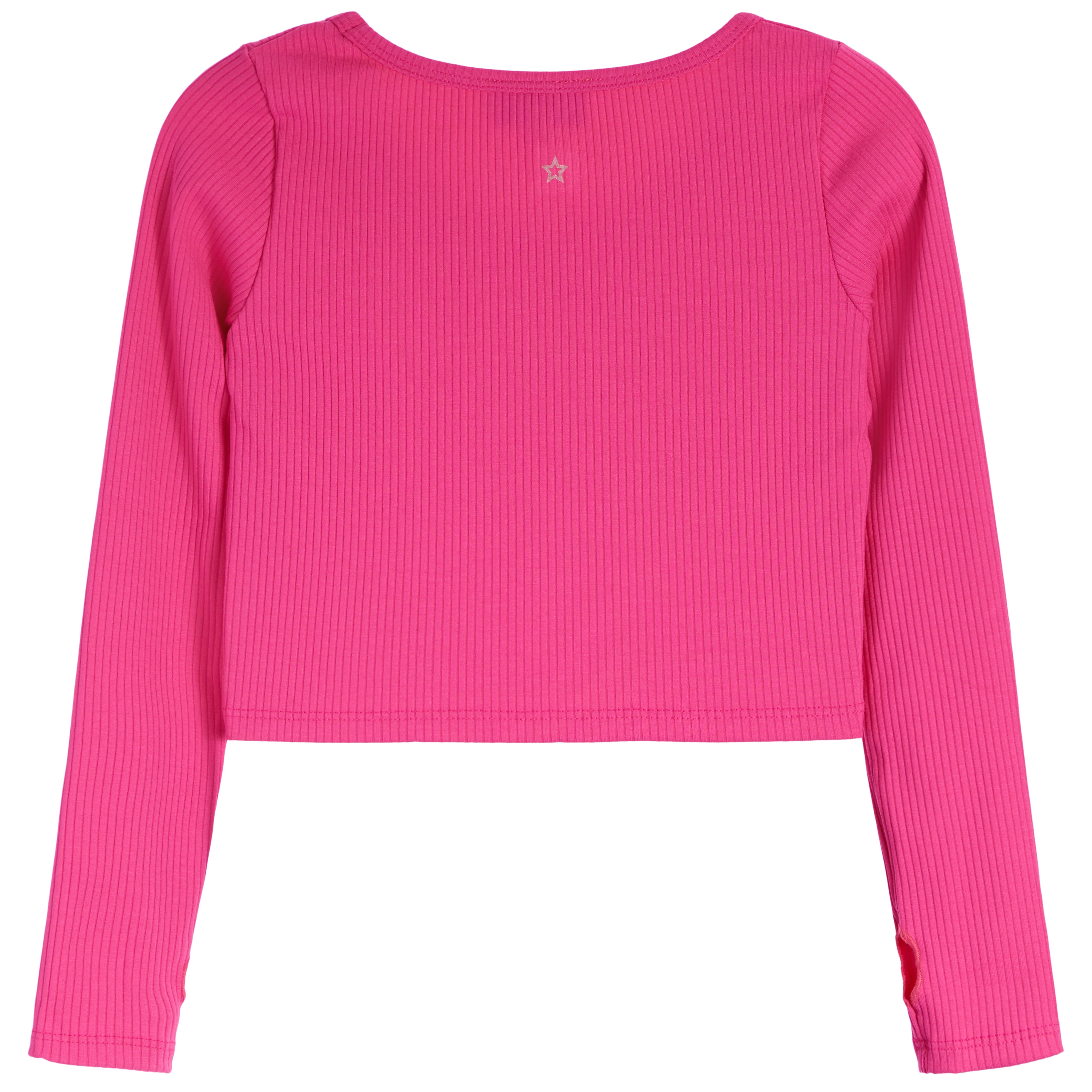 Long Sleeve V-Neck Rib Top - Denny's