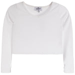 Long Sleeve V-Neck Rib Top - Denny's