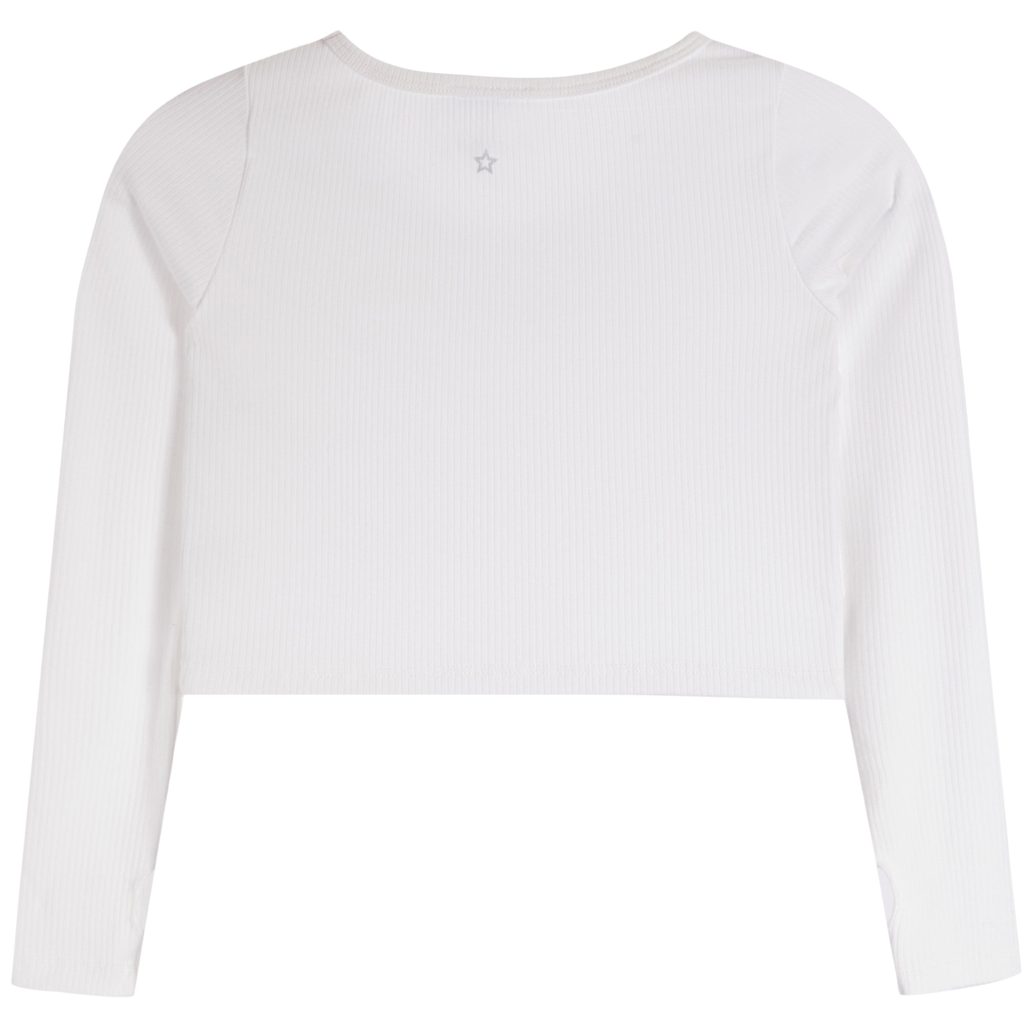 Long Sleeve V-Neck Rib Top - Denny's