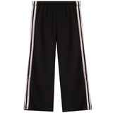 Thermal Wide Leg Pant With Silver Stripe