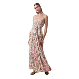 Rose Garden Ruched Maxi Dress