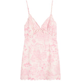 Lovely Pond Scallop Vneck Mini Dress