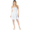 Blue Floral Strapless Dress - Denny's
