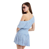 Ditsy Floral Off Shoulder Mini Dress
