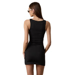 Boat Neck Mini Dress - Denny's