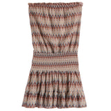 Chevron Smock Tube Mini Dress
