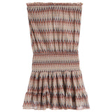 Chevron Smock Tube Mini Dress