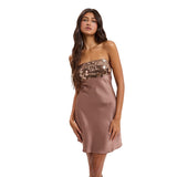 Sequin Accent Mini Dress